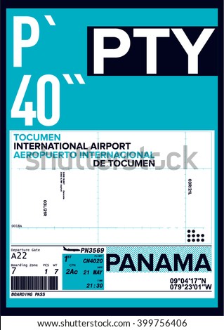 Airport Departure and Arrival sign, Panama International Airport