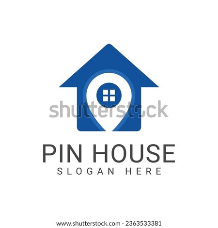 Pin House Logo Design House Location Logo Type Home Direction