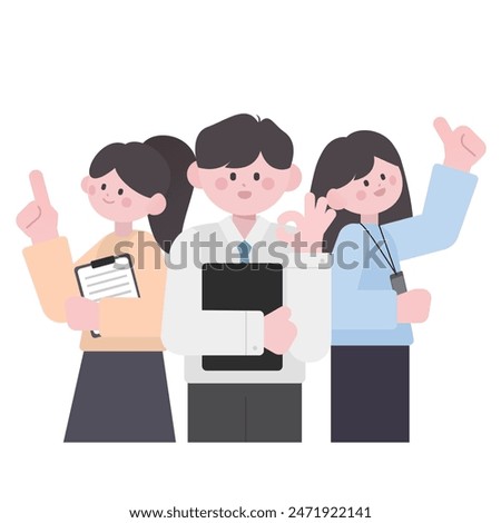 office worker office business person illustration