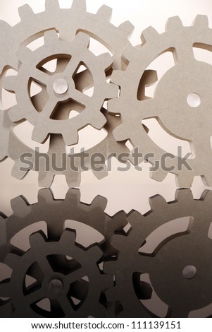 Set of MDS composite gear wheels