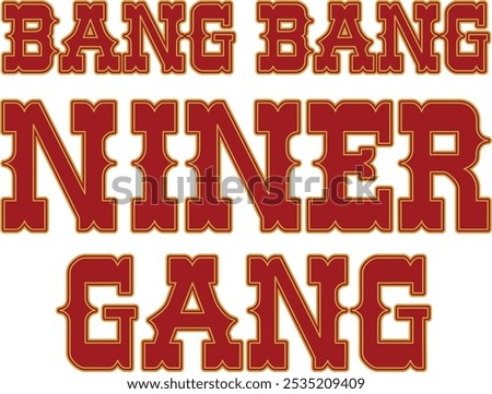 Bang Bang Niner Gang Digital EPs Vector graphics File