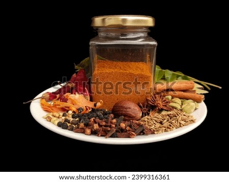 Similar – Image, Stock Photo Garam masala in glass jar