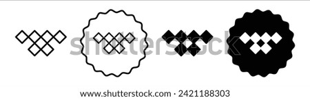 Tidal set in black and white color. Tidal simple flat icon vector