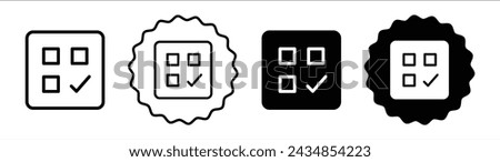 Select all vector icon set collection. Select all Outline flat Icon.