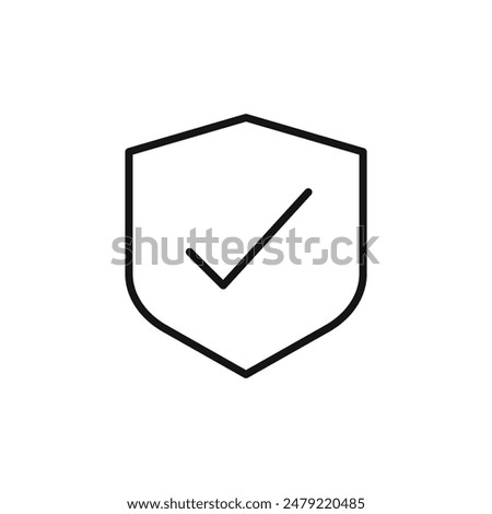 Verified Shield Icon Perfect for Security and Protection