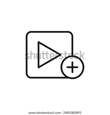 Add Video Symbol Icon for Multimedia Projects and Video Editing