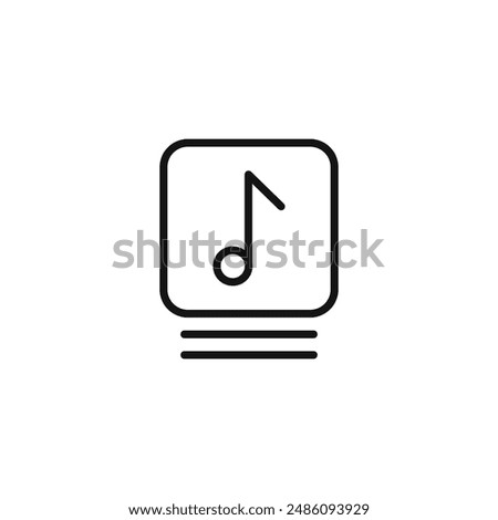 playlist icon logo sign vector outline