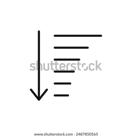 Sort logo sign vector outline