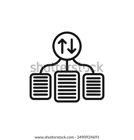 case priority logo sign vector outline