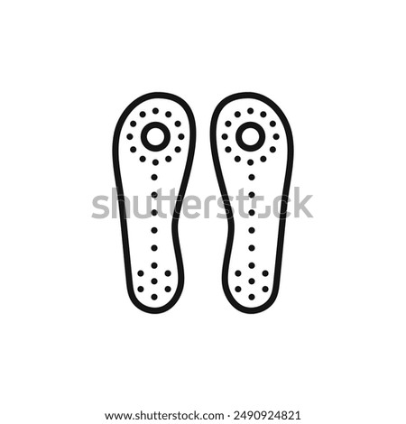 Orthopedic insoles logo sign vector outline