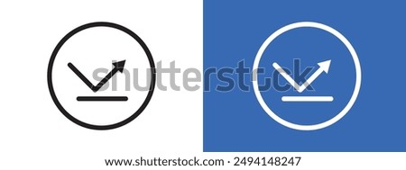 rebound logo sign set vector outline