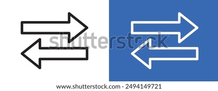 Swap logo sign set vector outline