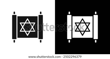 Torah icon logo set vector