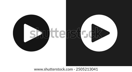 Play icon logo set vector