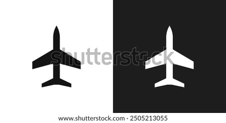 Plane icon logo set vector