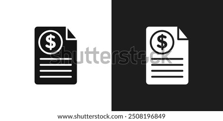 File invoice icon logo set vector