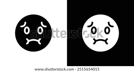 Nauseated emoji icon logo set vector