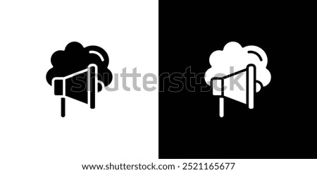 Cloud Marketing icon Flat fill set collection