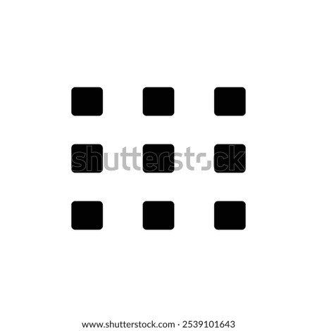 Grid view icon logo sign set vector outline