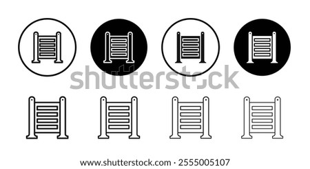 trellis icon logo sign set vector outline