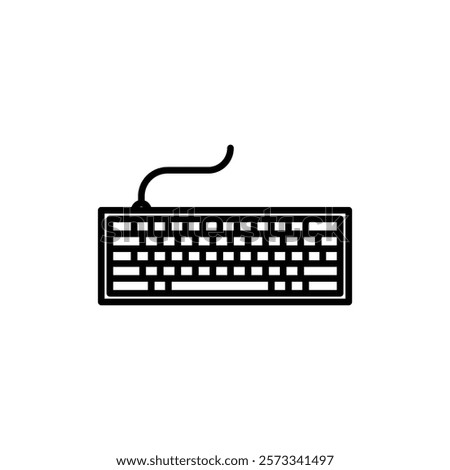 Keyboard icon Flat fill set collection