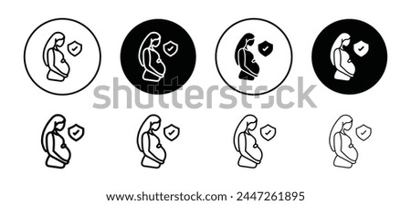 Suitable in pregnancy icon. good for pregnant women breastfeeding symbol. gynecology safe mother set