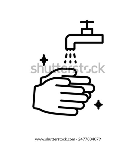 Wash Your Hands Icon Perfect for Hygiene and Public Health Campaigns