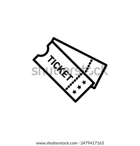 Event Ticket Icon Ideal for Concerts and Admission