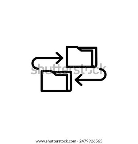 Data Transfer Icon Perfect for Digital Information Exchange