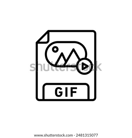 Animated Gif Icon for Digital Media