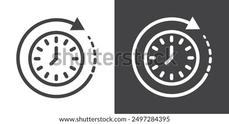 Duration icon vector logo set collection for web app ui