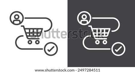 Customer journey icon vector logo set collection for web app ui