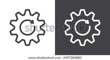 Recovery gear icon vector logo set collection for web app ui