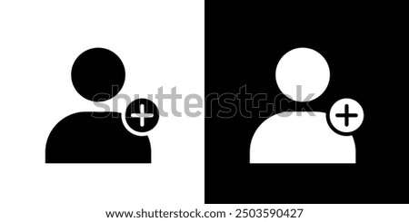 Following icon Flat vector set outline