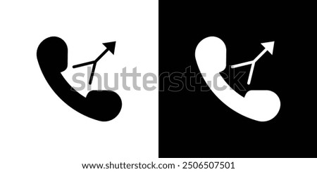 merge call icon Thin line illustration set