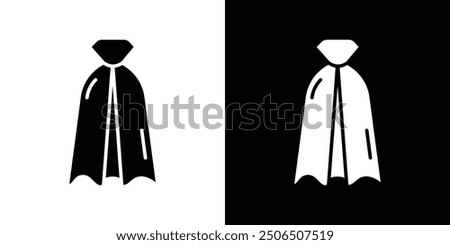 Invisibility Cloak icon Thin line illustration set