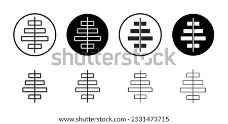 Align center icon Isolated flat vector in outline