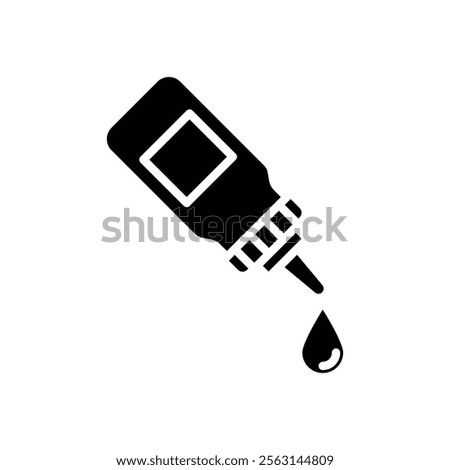 Eye drop icon Isolated flat vector in outline