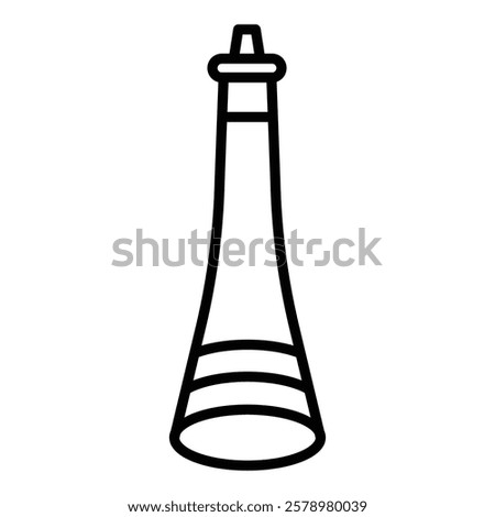 Vuvuzela trumpet icon Black and white logo