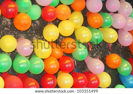 Balloons at a fair game