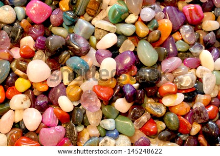 Colorful gem stones
