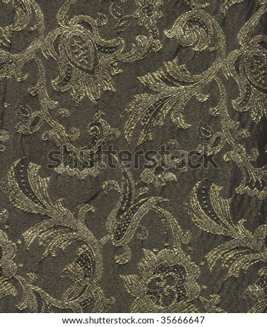 Coordinating Gold Embroidered and Plain Solid Fabrics
