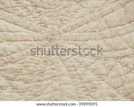 White quilt detail