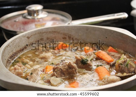 Meat and carrots stew