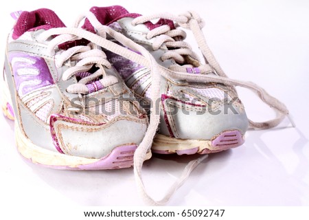 Dirty running shoes