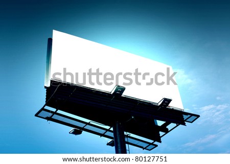 Billboard with creative light