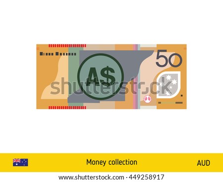 50 Australian Dollar banknote illustration.
