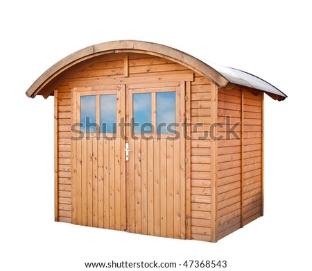 Garden house, isolated on a white background.