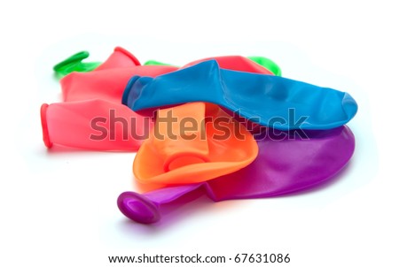 Balloons On A White Background Stock Photo 67631086 : Shutterstock