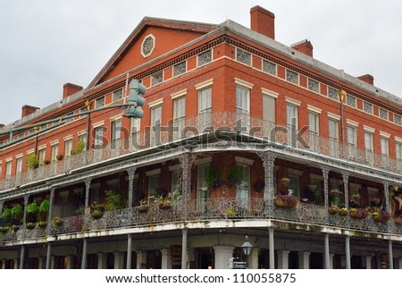 Historic building in the French Quarter of New Orleans